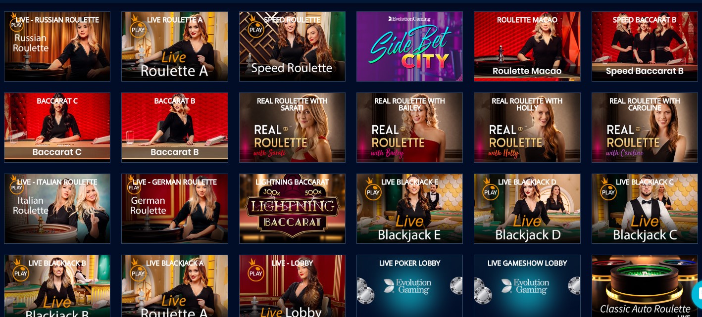 Игры с живыми дилерами